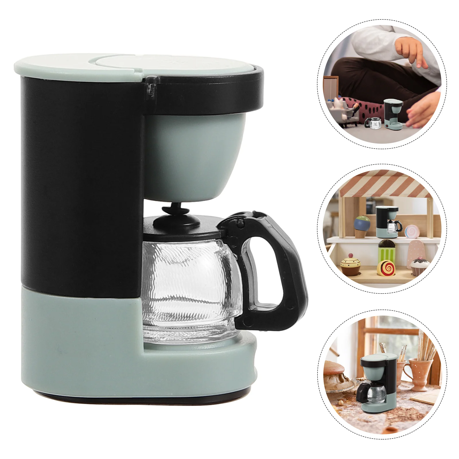 

Mini House Coffee Maker Dollhouse Machine Toys Miniature Makers Crafts
