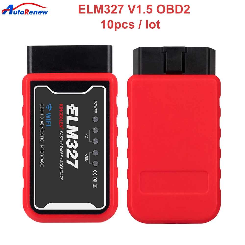10pcs/lot ELM327 V1.5 OBD2 Scanner PIC18F25K80 BT/Wifi ELM 327 OBD Car Diagnostic Tool For Android /IOS Auto Code Reader ELM 327