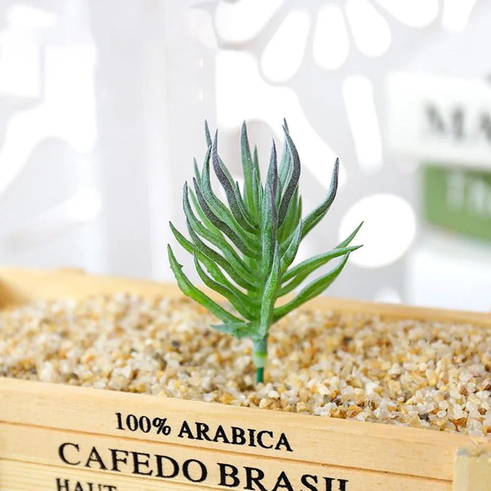 

Artifical Simulation Fake Mini Succulents Potted Plant Flower Home Office Decor Creative Decoration Furnishings Craft Ornament