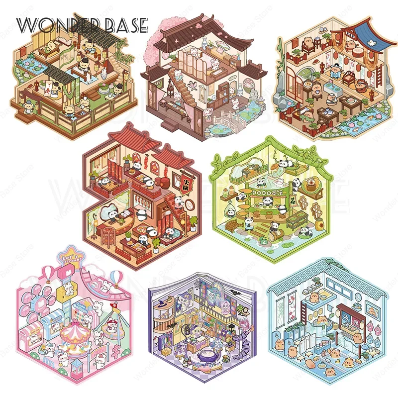 Набор стикеров для создания миниатюрного дома