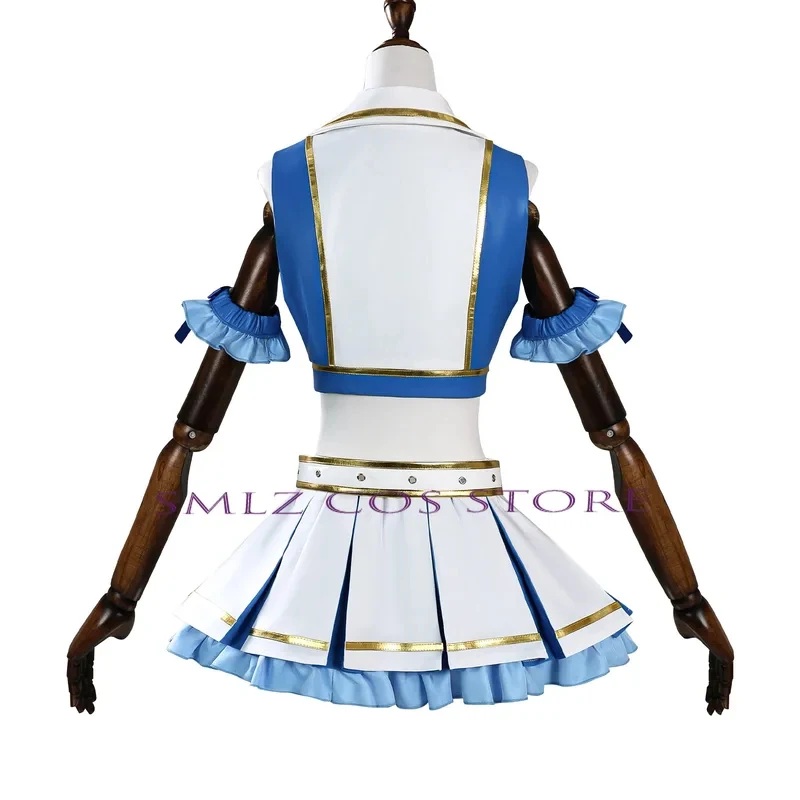 Фото Костюм для косплея Рам из аниме Re:Zero - Жизнь в другом мире с нуля, сексуальная униформа для чирлидинга, наряд для Хэллоуина;5'b\7,k/ №1