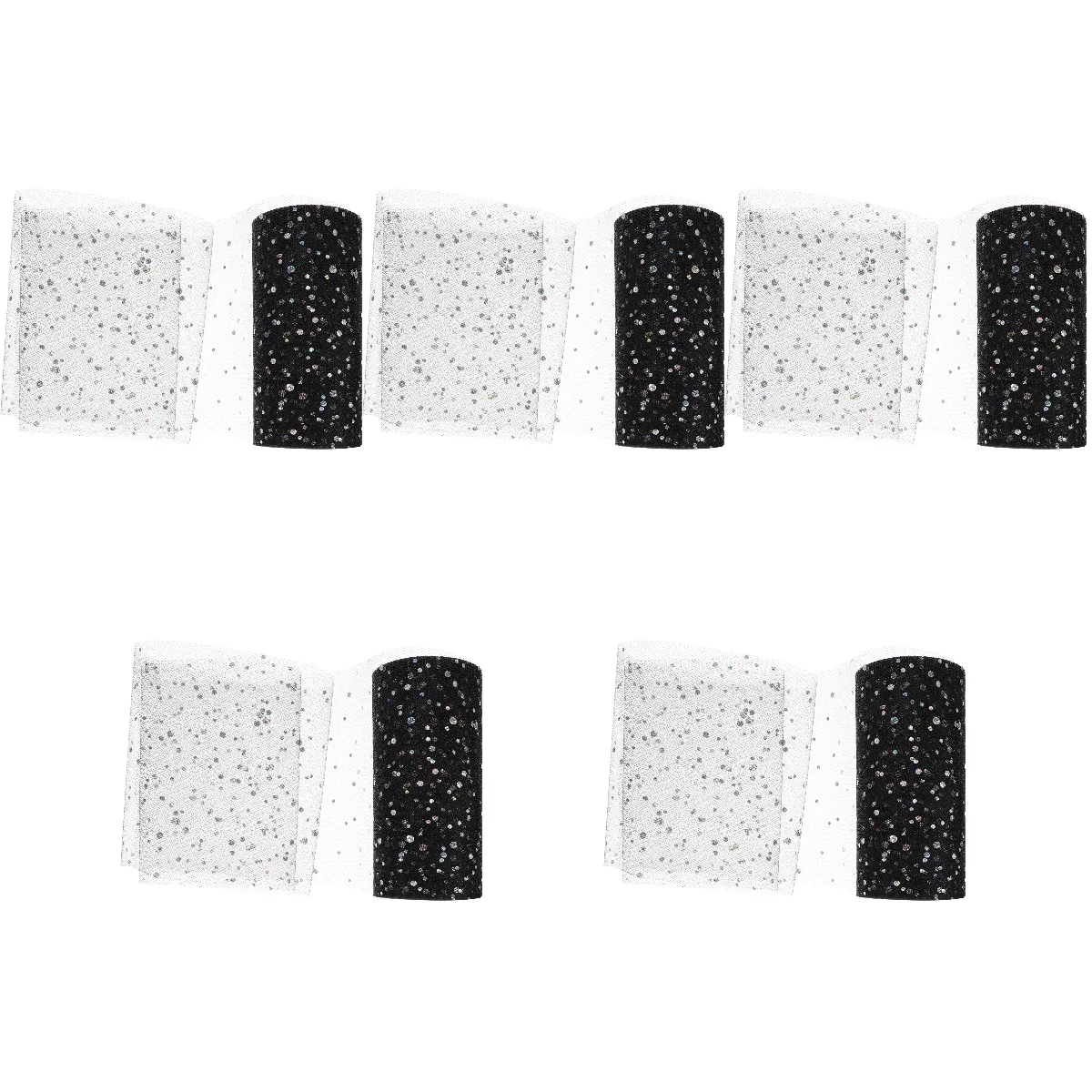 

5 Rolls Of Craft Rolls Netting Fabric Tulle Fabric Decors Craft Diy Tulle Fabric DIY Tulle Ribbon Wedding Party Decoration