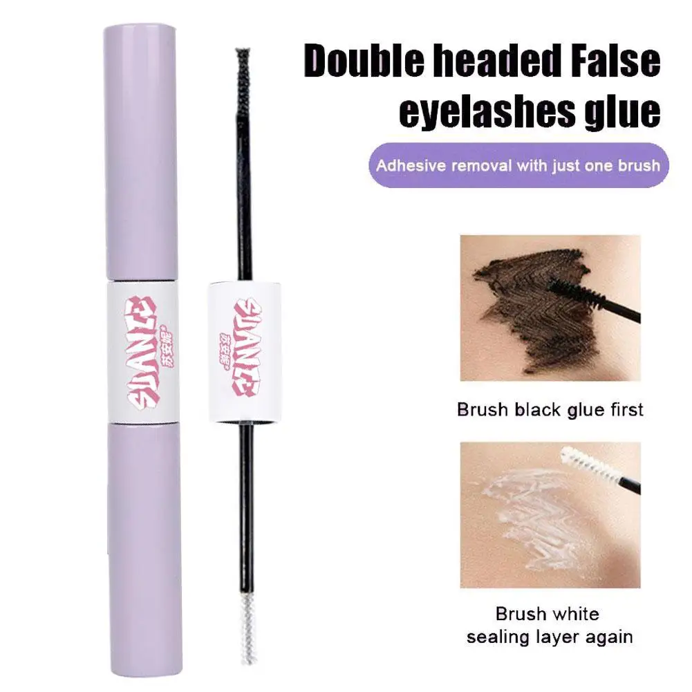 

Waterproof Long Lasting Double Headed Eyelash Gel Easy Wear Eyelash Makeup Lengthening To Extension Eye J3Y4