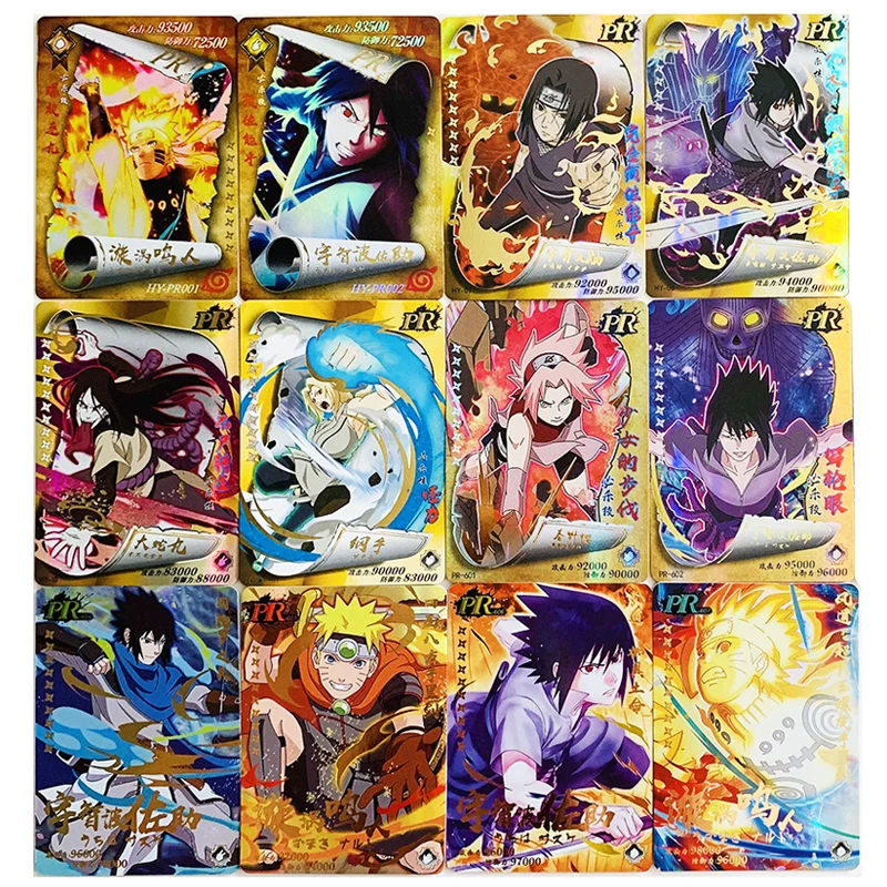 

New PR Naruto Card Uchiha Sasuke Itachi Orochimaru Haruno Sakura Tsunade Rare Single Card Hero Collection Children Birthday Gift