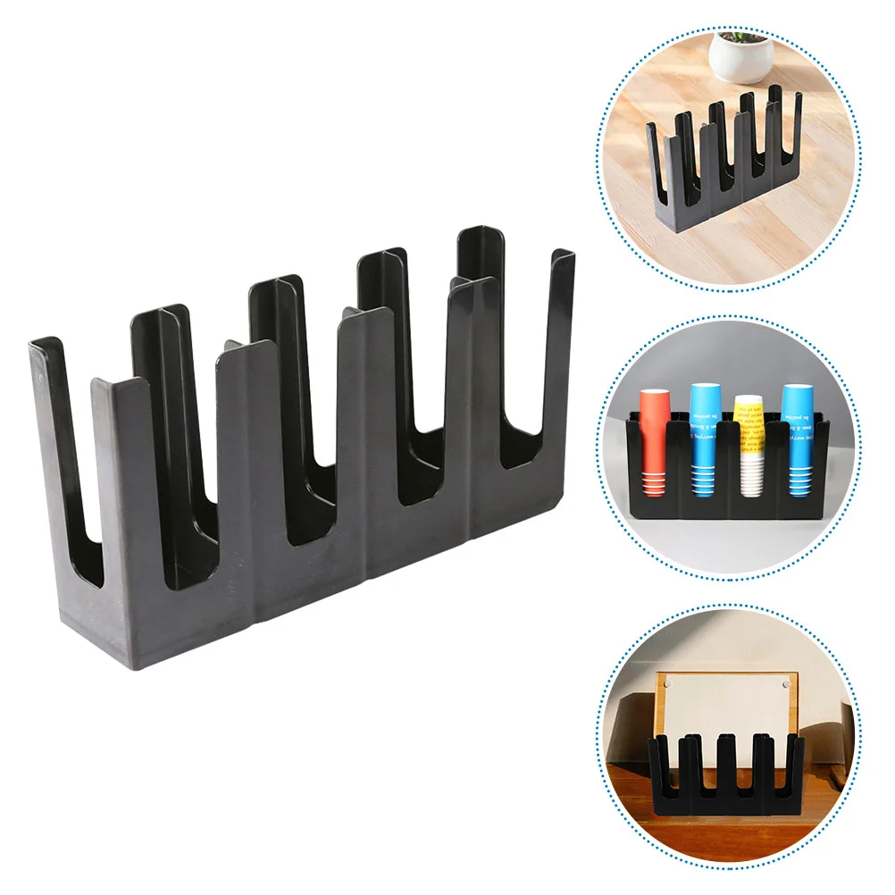 

Cup Holder Coffee Organizer Lid Paperdispenser Rack Barcaddy Fancy Carousel Storagetea Packing Tray Four Compartment Sugar Shop