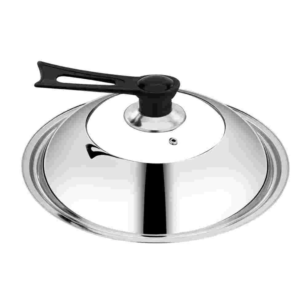

Lid Lids Pot Pan Cover Universal Steel Stainless Replacement Pots Dome Cooking Frying Cookware Round Pans Skillet Kitchen 14.9