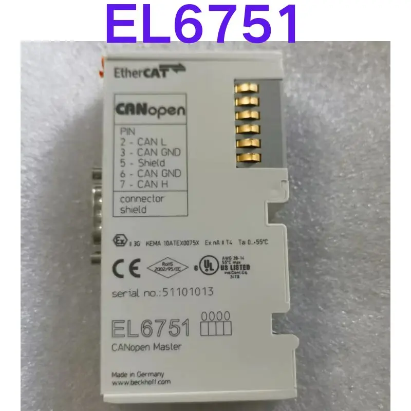Подержанный тест OK PLC модуль EL6751