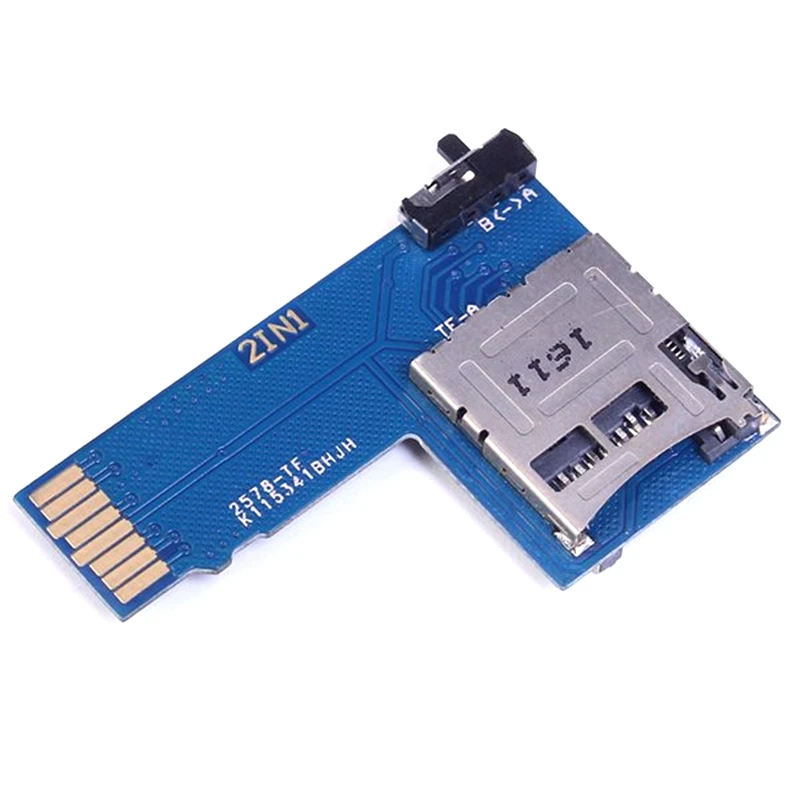 

Двойная система, адаптер для двух TF-карт, плата памяти 2 в 1, адаптер для TF Micro-SD карт с переключателем для Raspberry Pi 3B +/3B