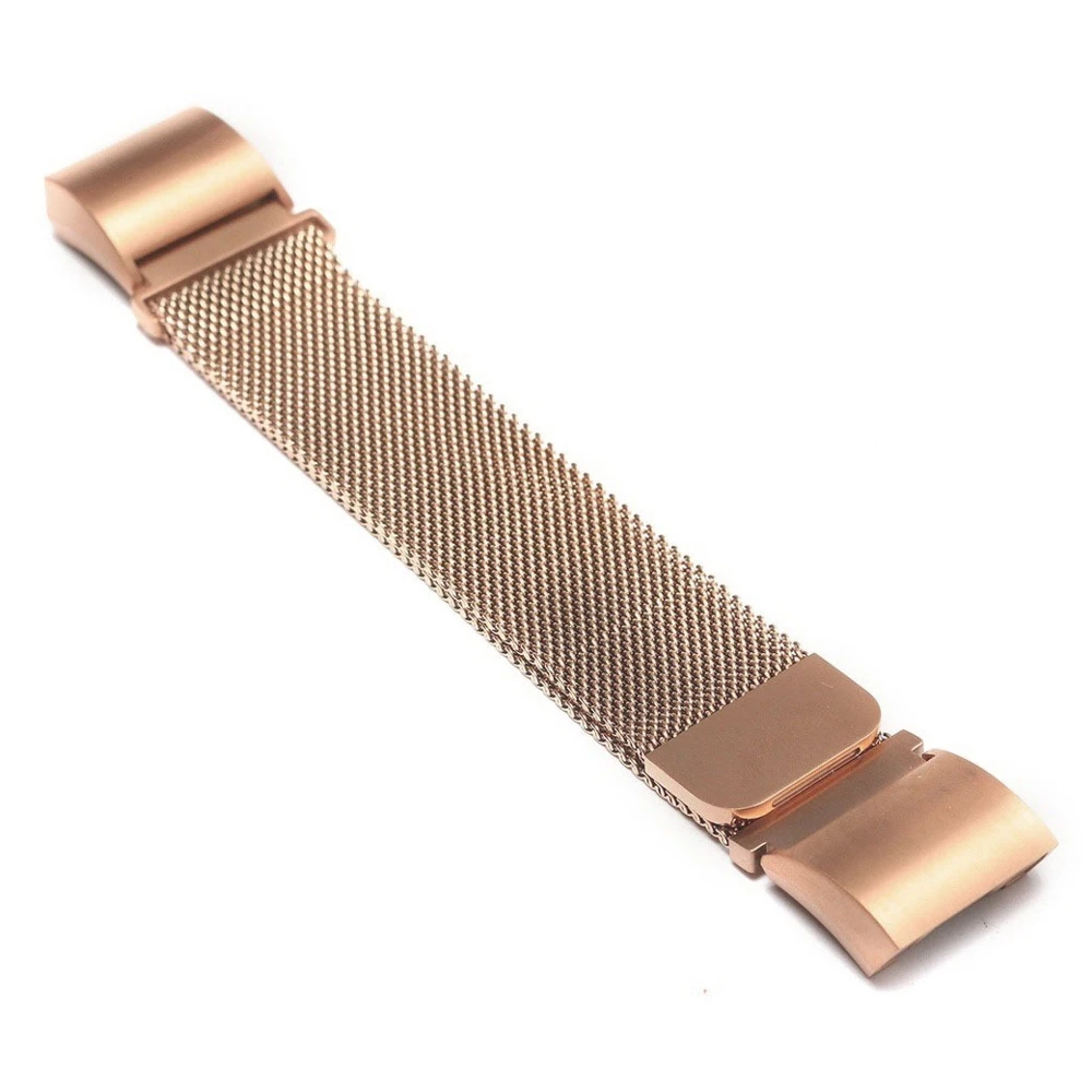 Metal watch strap Fitbit Charge Milan loop size L color rose gold | Smart Accessories