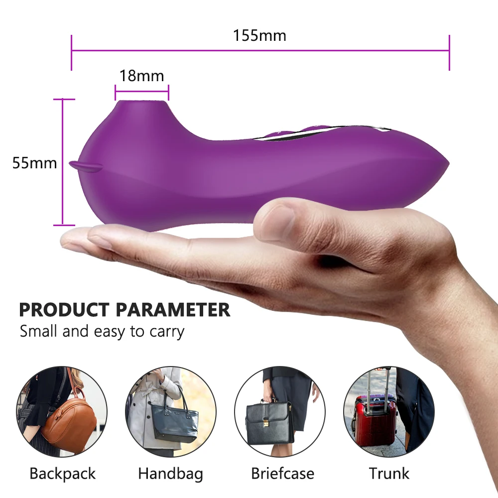 Вакуумный стимулятор для клитора Женский Вибратор с мощной присоской соска