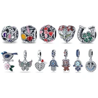 2022 zircon charms beads fits pandora original bracelets for women silver color pendant diy jewelry charms plata de ley 925 new