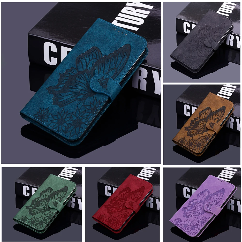 

Wallet Butterfly Leather Case For Samsung Galaxy Wide 6 5 4 A Quantum 2 M42 M23 M32 Jump 5G M13 M52 M02s M01s M10s M10 M11 Jean2