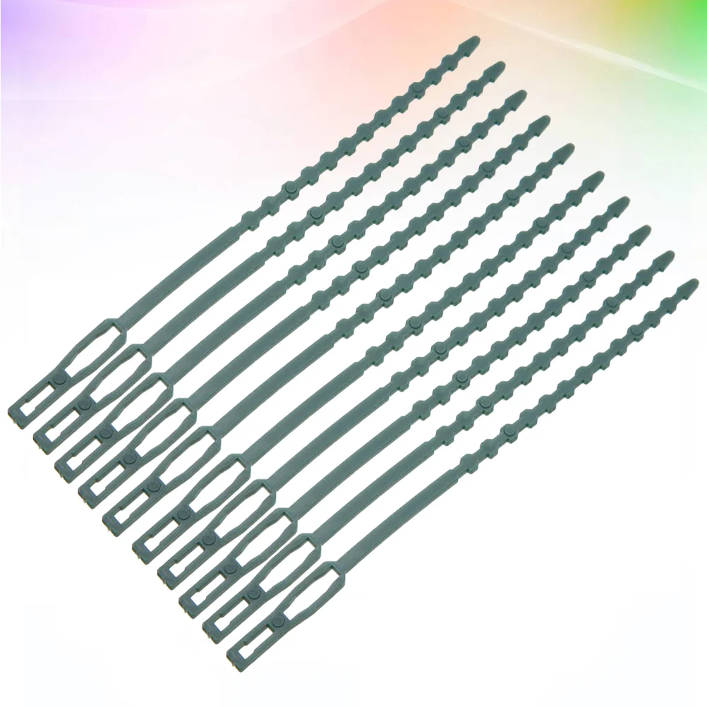 50 шт. 17 см пластиковые кабельные стяжки для растений фиксированные пряжки