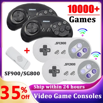 NEW SF900 Video Game Consoles HD TV Handheld Game Console Wireless Controllers Gamepad 2.4G Receiver HDMI-compatible Game Player 1