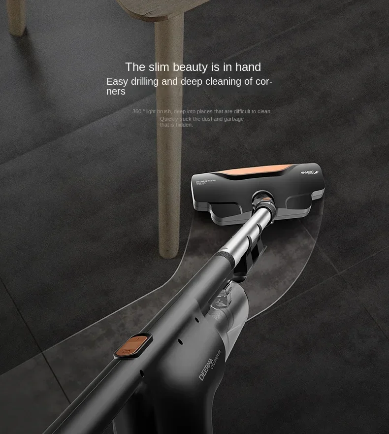 Пылесос DEERMA DX600 бытовой маленький ручной толкатель мощный пылесос высокой