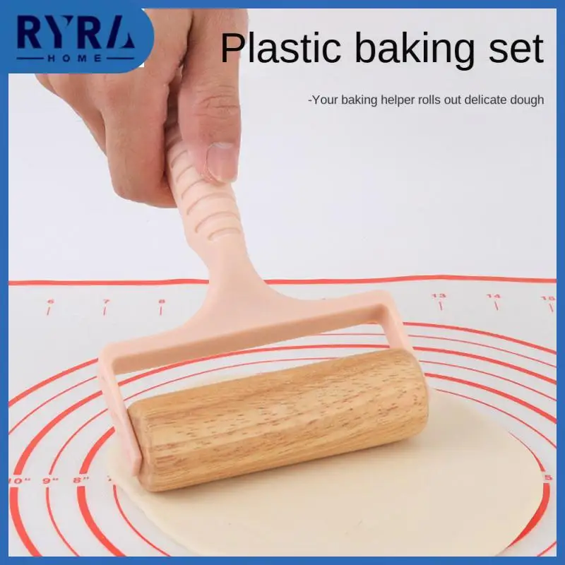 

Convenient Wooden Rolling Pin Heat-resisting Cake Decoration Dough Roller Pizza Stainless Steel Food Grade Baking Tools