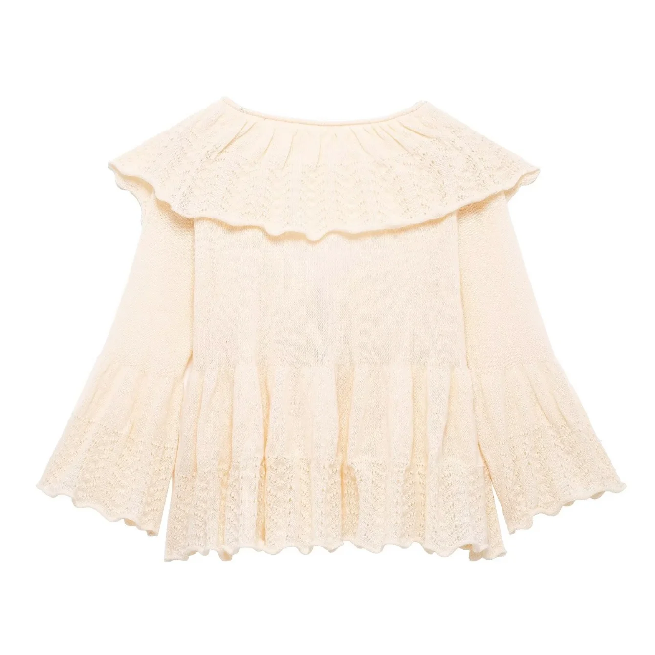 Myst &amp Za 2022 новый летний вязаный свитер с v-образным вырезом сложенный дизайн