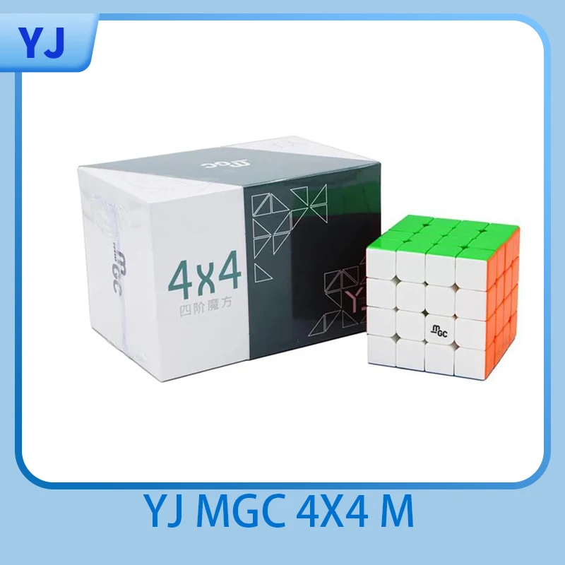 Фото [JudyCube] YJ MGC 4x4 Магнитный магический куб Speed Puzzle Cube MGC 4M Elite Cubo Magico для детей, подарок для детей №1