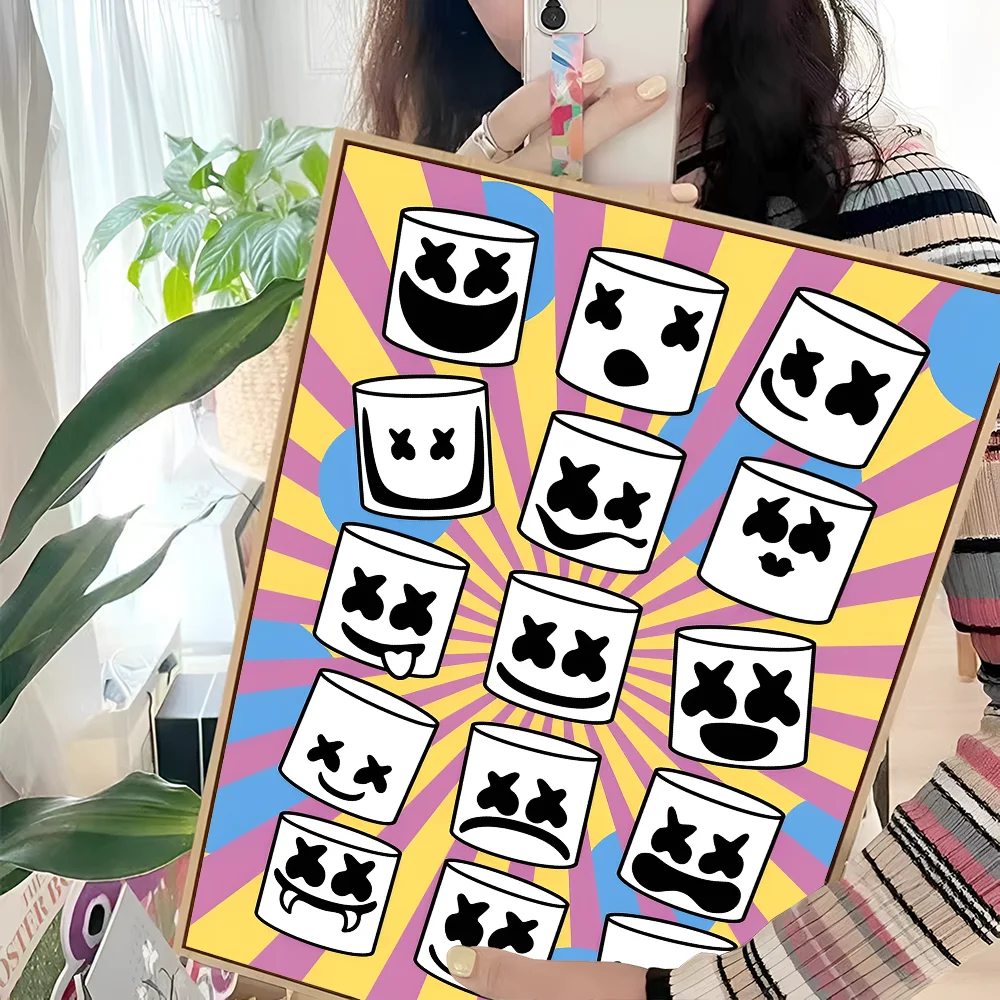 DJ M-Marshmello кино липкие постеры красивая наклейка на стену для гостиной бара