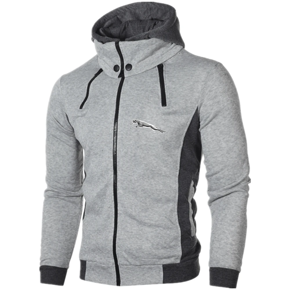 Мужская толстовка с капюшоном и принтом Ягуара верхняя одежда спортивные