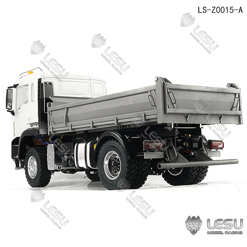 Фото LESU 1/14 4X4 металлическое шасси Tgs RC гидравлический самосвал свет звук двигатель ESC для игрушки с дистанционным управлением Tamiyaya №4