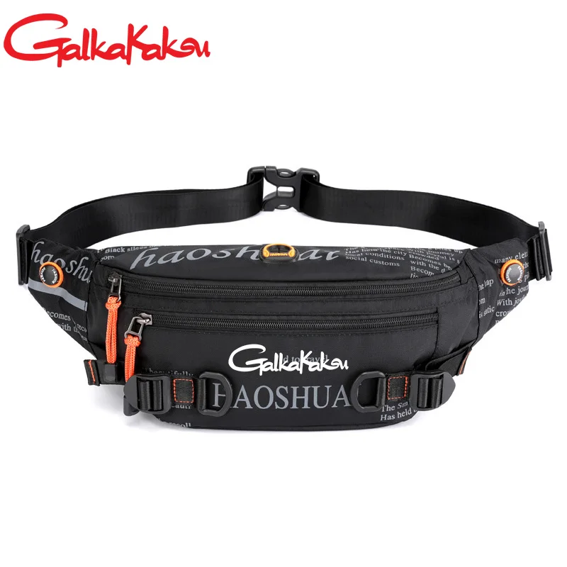 

Outdoor Sports Brand Fishing Hiking Men's Waist Bag Trendy Fashion Chest Bag Waterproof Nylon Cloth Diagonal Men's Bags