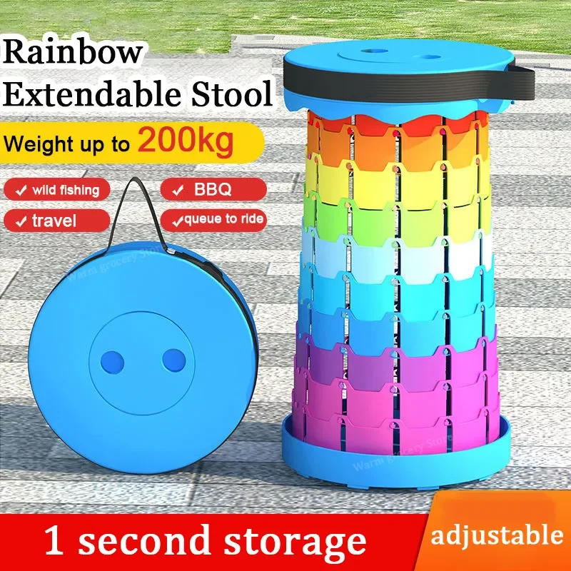 

Складной стул 2023New, портативный складной, телескопический регулируемый, для рыбалки и поезда, Маленький стул для путешествий, пешего туризма, пляжа