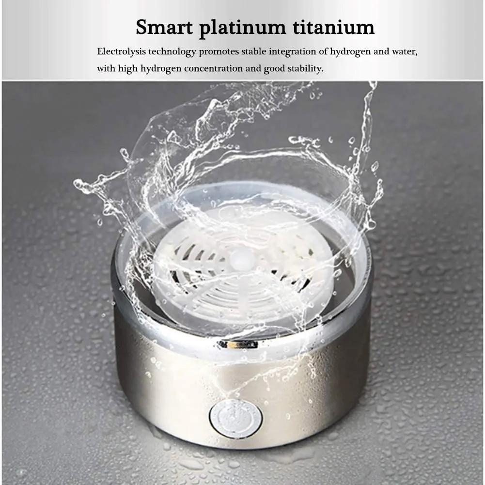 

360ML Portable Hydrogen Generator Water Filter Jug H2 Ionizer Machine USB Rechargeable Super Antioxidants ORP Hydrogen Bottle