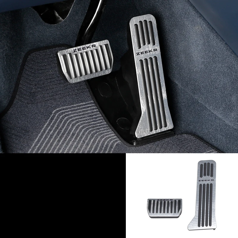 

Для Zeekr X 2024 2023 Стайлинг автомобиля, крышка газового тормоза, наклейка из алюминиевого сплава, аксессуары для автоматической модификации, 2 шт.