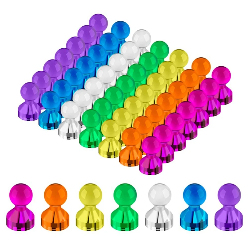 

50Pcs/Set Magnets Cones Fridge Thumbtack Chess Shape Noticeboard Pin Magnets Push Pins Office Table Collection Accessory