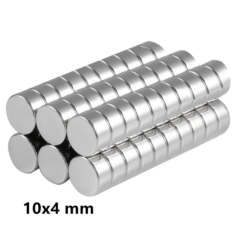 

10~200PCS 10x4 mm Strong Neodymium Magnet disc 10mm x 4mm Powerful Magnets 10x4mm Permanent Small Round Magnet 10*4 mm