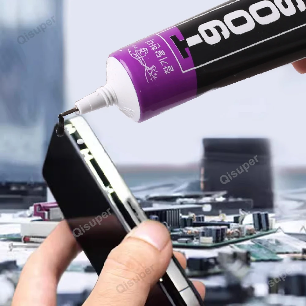 Универсальный черный эпоксидный клей для мобильного телефона T9000 ЖК-дисплей