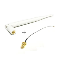 2 4ghz antenna 6dbi high gain wifi antenna sma male connector omni directional 200mm sma female to ipx connector cable