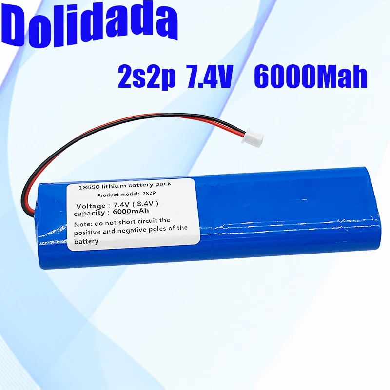 

Newest 6000mAh 7.4V 2S2P Battery Pack 18650 Battery Rechargeable Battery for Bicycle Headlights/CCTV/Camera