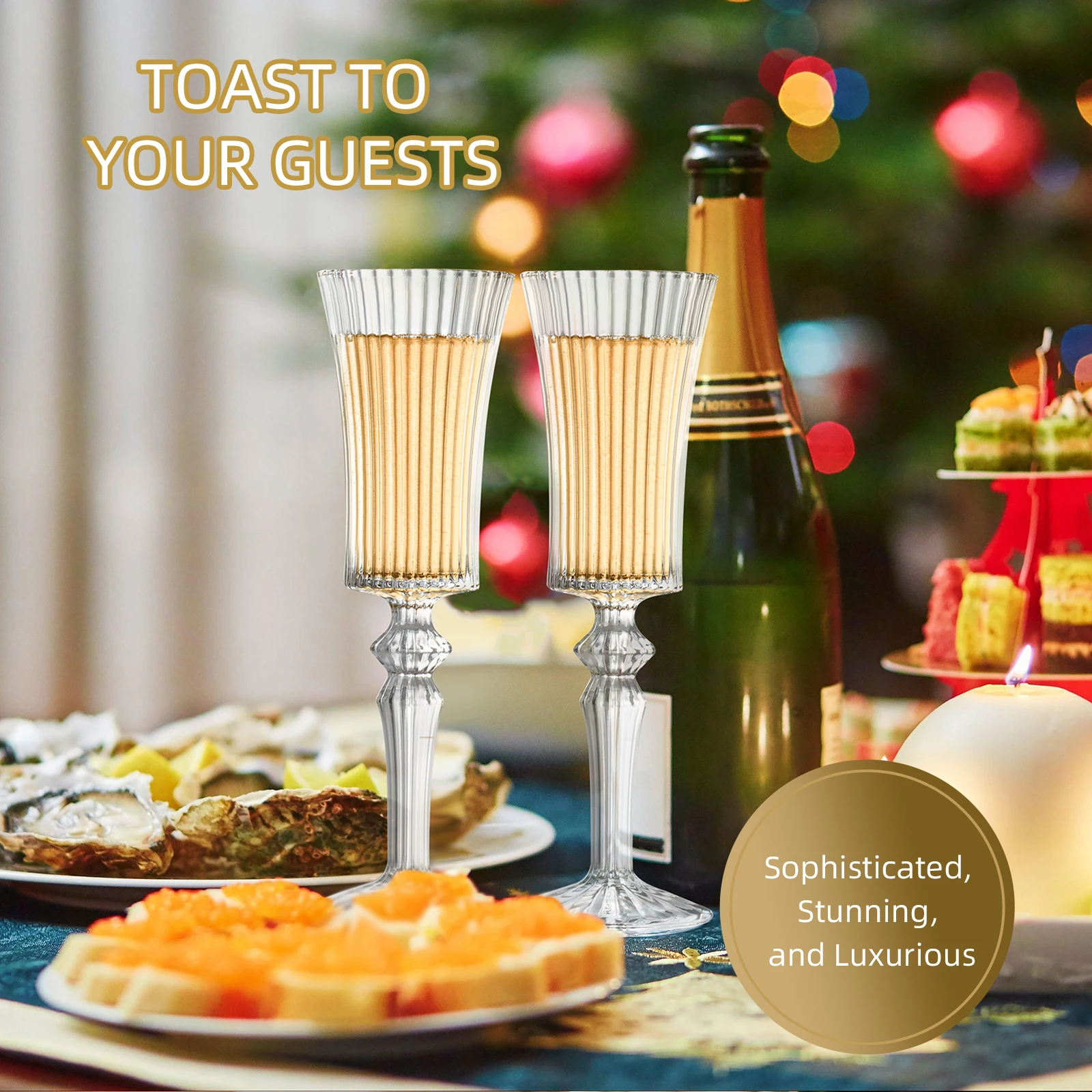 4 шт. декоративные бокалы для вина и шампанского