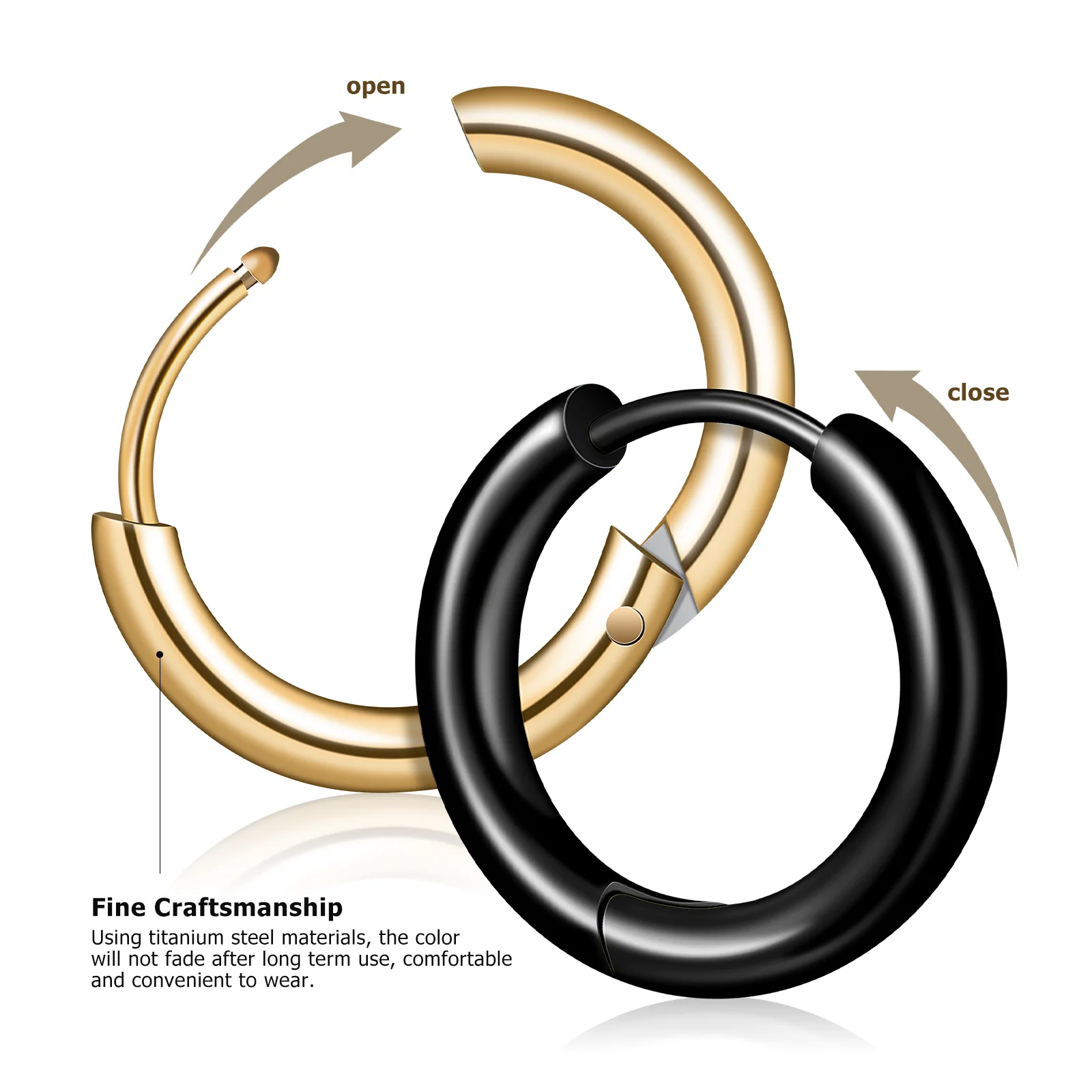 Рисунок 5 - Крошечные серебряные серьги-кольца