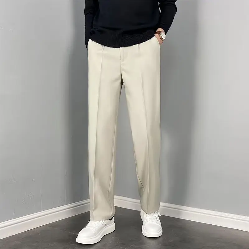 

2022 Модные Винтажные рабочие брюки, мужские брюки, деловые черные деловые брюки для офиса