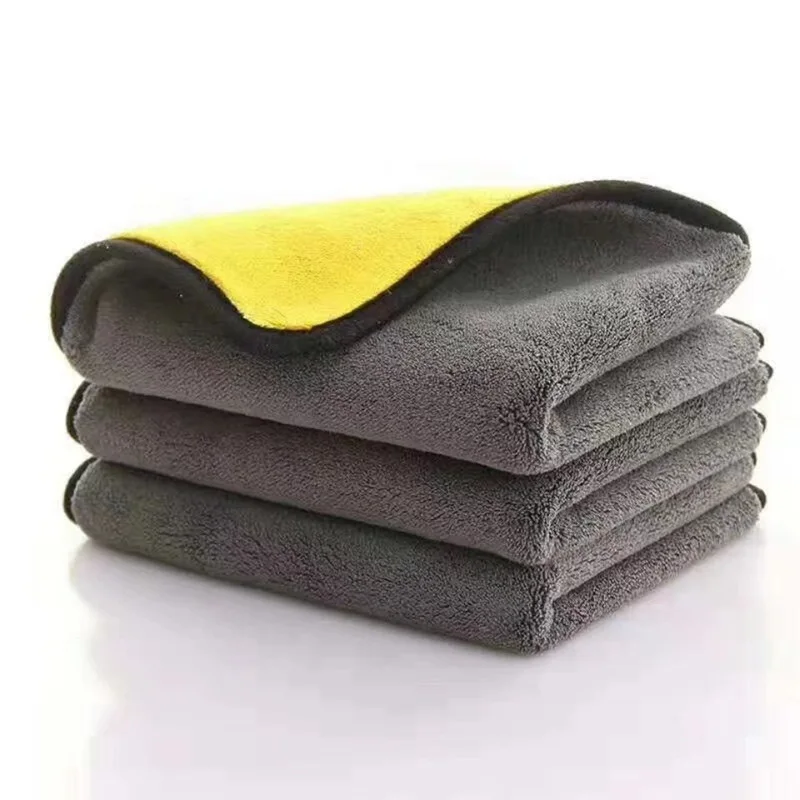Microfiber Cleaning Towel Thicken Soft Drying Cloth Car Body Washing for Jaguar XF XJ XJS XK S-TYPE X-TYPE XJ8 XJL
