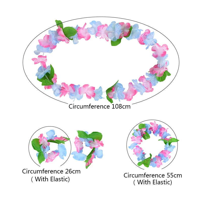 4 шт./компл. Гавайский искусственный цветок Leis ожерелье из гирлянд украшение