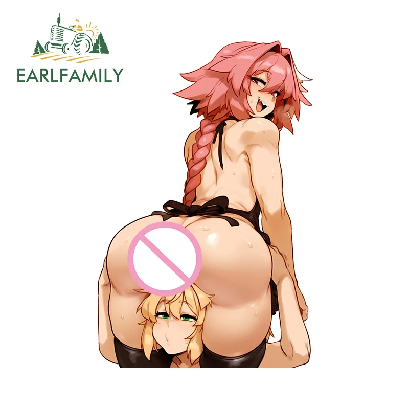EARLFAMILY 13 см x 8 5 Astolfo Bridget Butts Thicc автомобильные наклейки Hentai Ass NSFW Femboy аксессуары