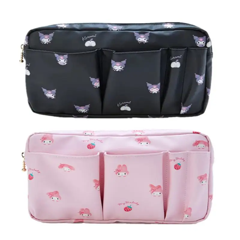 

5 Models Kuromi Hellokts My Melody Pachacco High Capacity Cosmetic Storage Bag Anime Kawaii Pu Mobile Coin Purse Toys Gifts