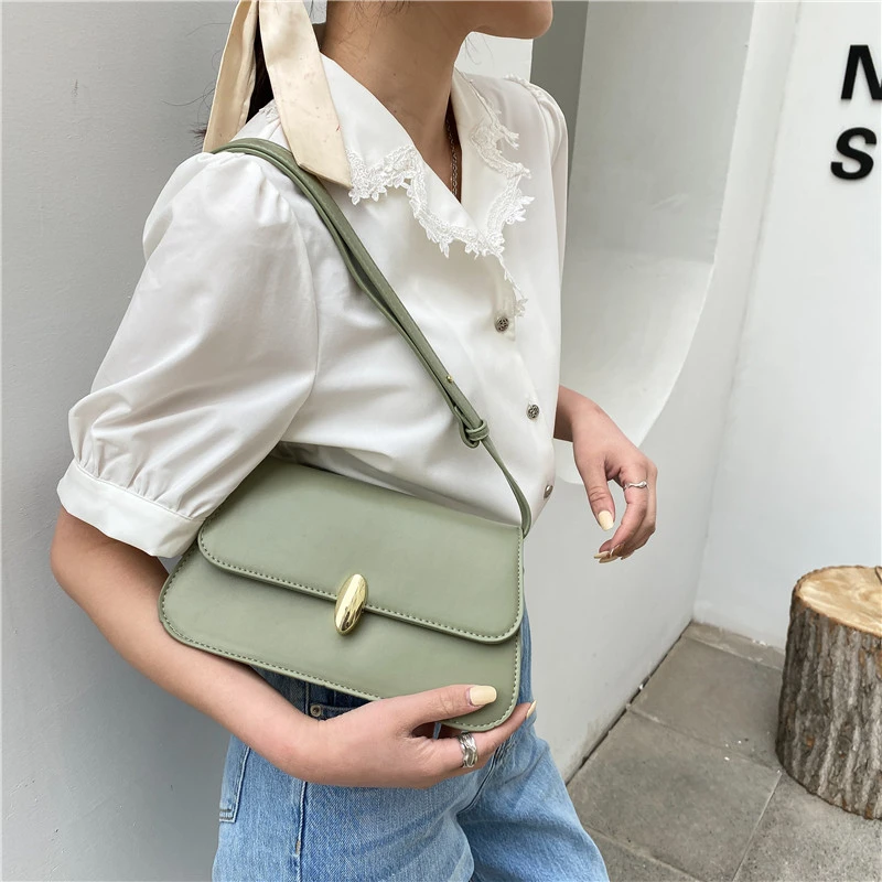 

Сумка-мессенджер женская из экокожи, вместительный саквояж на плечо, однотонный мешок, простой чемоданчик