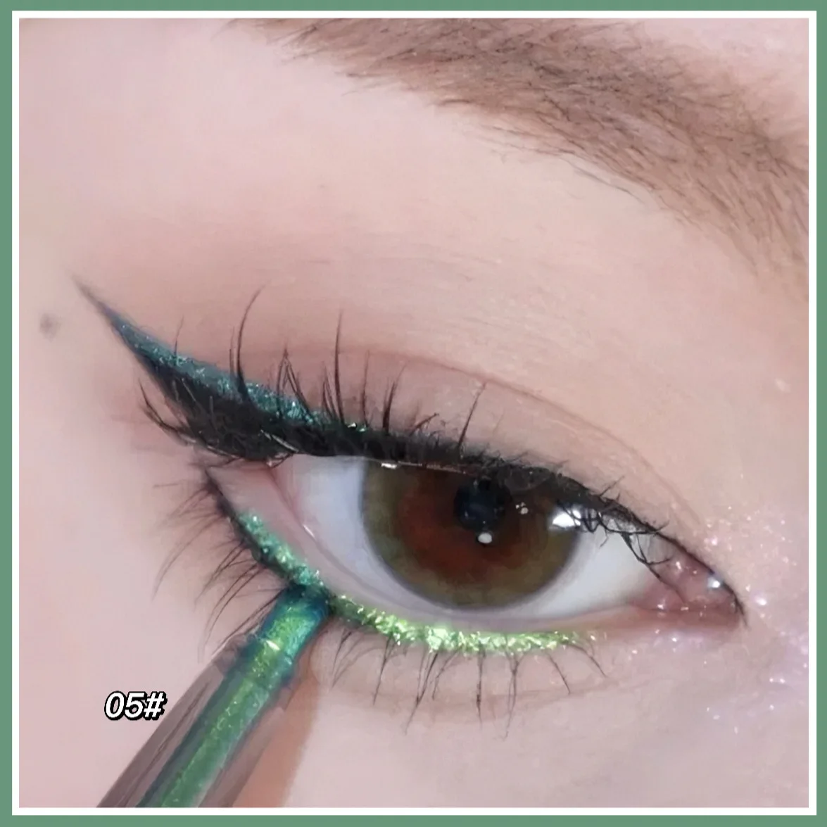 Green Gold Purple Glitter Eyeshadow Lying Silkworm Pen Waterproof Eye Makeup