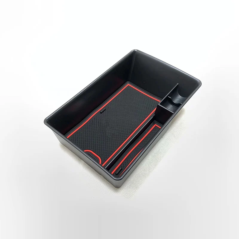 

Коробка для хранения центральной консоли автомобиля, органайзер, черная пластиковая крышка для чехла, модификация интерьера для Audi Q3 2019-2022, ...