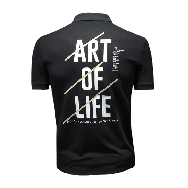 

2022 Polo Shirt Men Summer Stritching Men's Shorts Sleeve Polo Business Clothes Luxury Men Tee Shirt Brand Polos Plus Size S-4XL