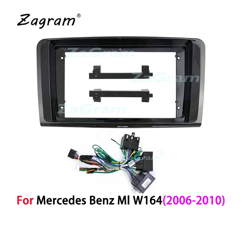 9-дюймовый 2 Din Автомобильный Кабель Fascia Для Mercedes Benz Ml W164 2006-2010 панель Cd Dvd плеер