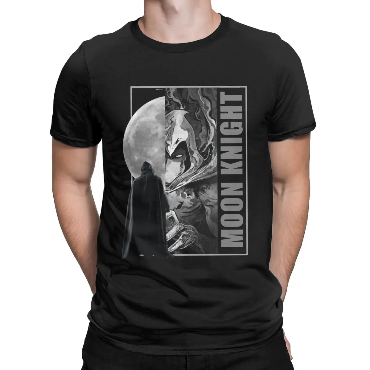 

The Moon Knight 2022 new t shirt for men Pure Cotton Vintage T-Shirts Crew Neck Tees Short Sleeve Clothing Graphic Printed