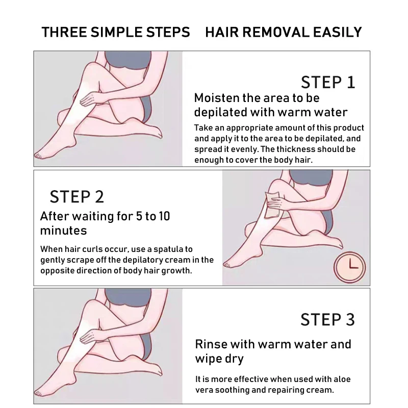 Шелковистый и гладкий крем для удаления волос женщин мужчин мягкое быстрое