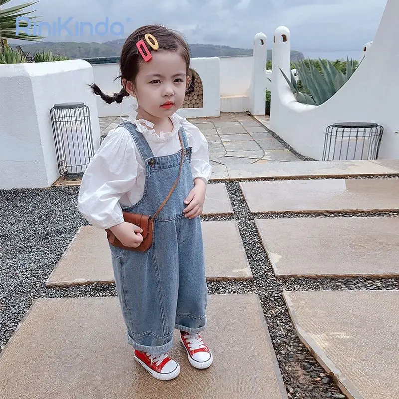 

Детские рубашки для малышей, осень 2023, Однотонные блузки с длинным рукавом для маленьких девочек, свободные топы для девочек, детская одежда в Корейском стиле