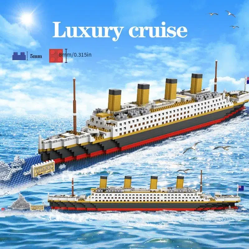 

Building Blocks DIY Model Titanic Cruise Ship Model Boat